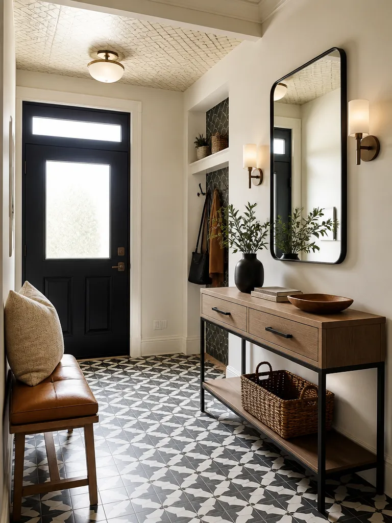 Peel and Stick Tile Entryway Ideas